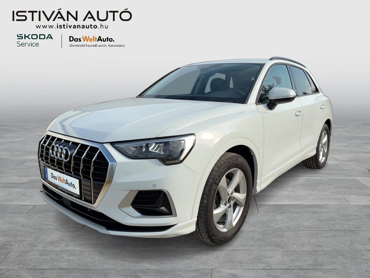 Audi Q3 1,5 110 kW TFSI Automatik Baujahr 2024, Gleccserfehér metál, 28.027 km, Ungarn — Foto 1