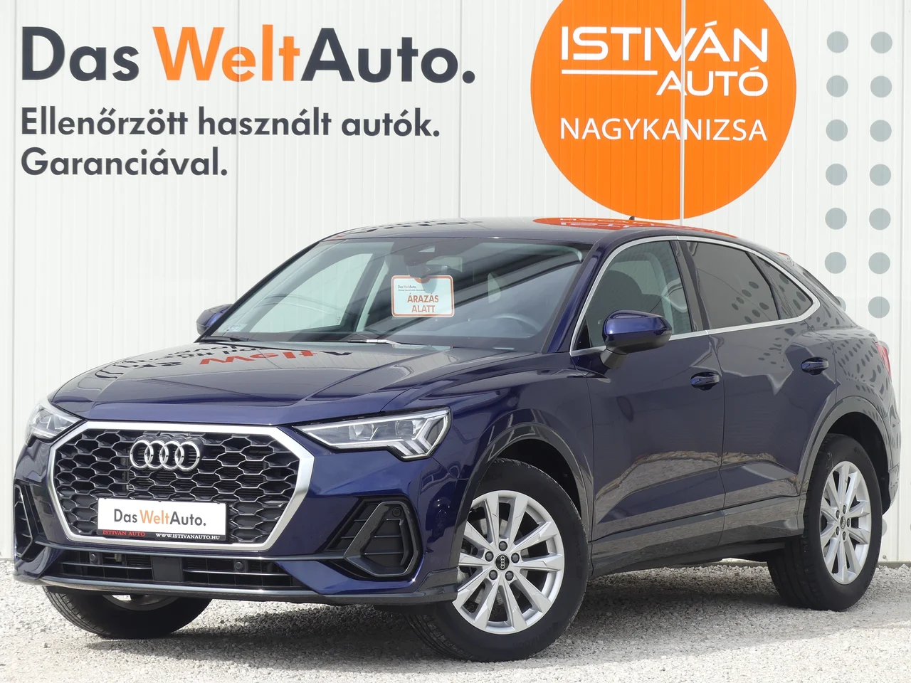 Audi Q3 110 kW TFSI Automatik Baujahr 2025, blau, 19.270 km, Ungarn — Foto 1