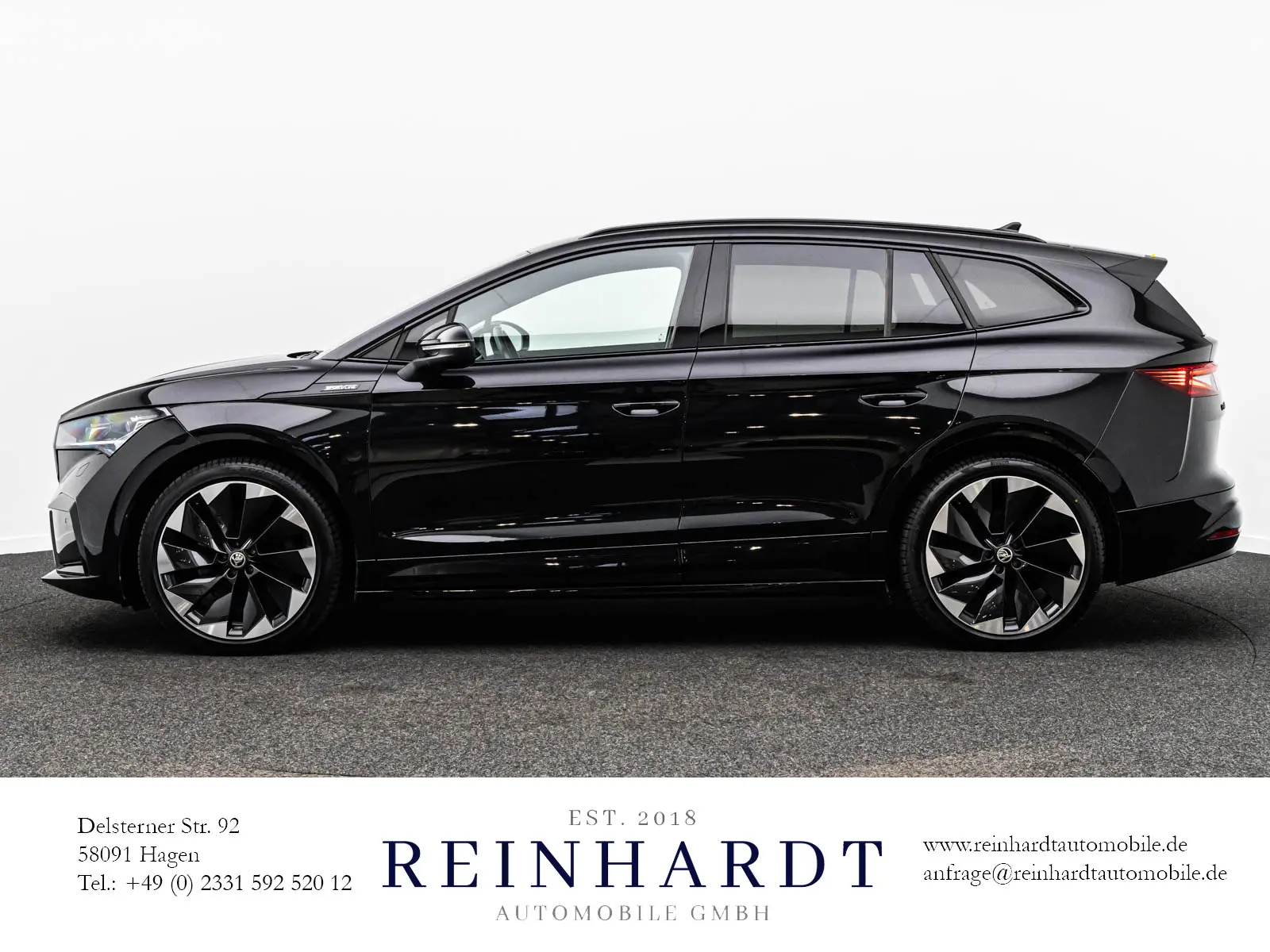 Škoda Enyaq 4x4 195 kW Automatik Baujahr 2023, schwarz, 71.436 km, Deutschland — Foto 9 von 28