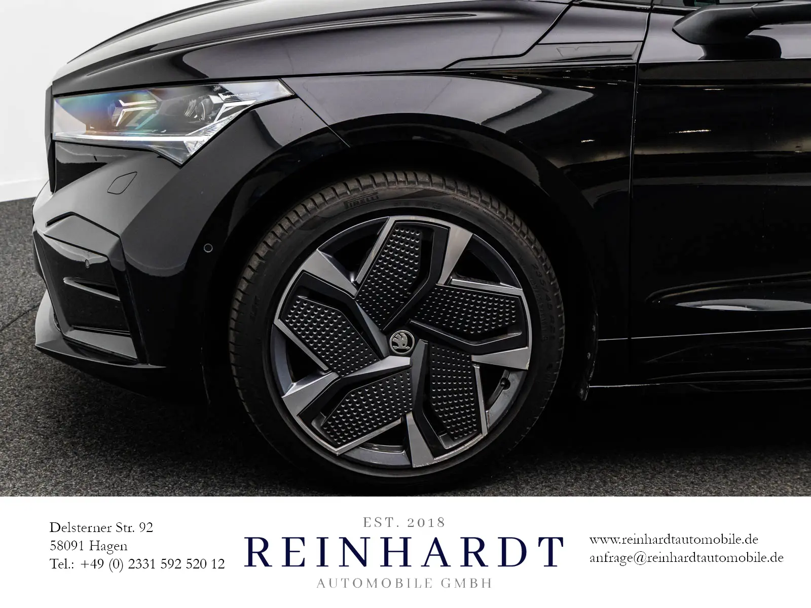Škoda Enyaq 4x4 220 kW Automatik Baujahr 2023, schwarz, 87.785 km, Deutschland — Foto 10 von 29