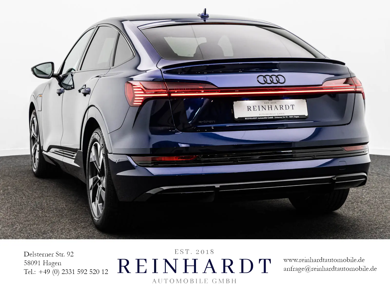 Audi E Tron 4x4 230 kW Automatik Baujahr 2022, blau, 39.998 km, Deutschland — Foto 8 von 28